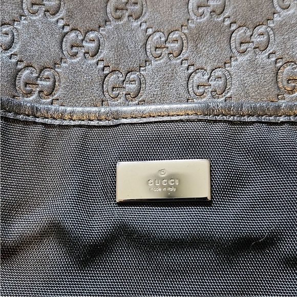 Authentic EUC GUCCI Guccissima Nylon GG Web Black Messenger - Picture 8 of 13
